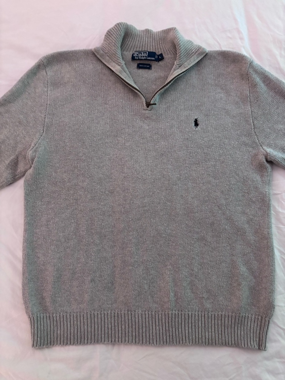 Polo by Ralph Lauren Men's Heather Gray Turtleneck Sweater